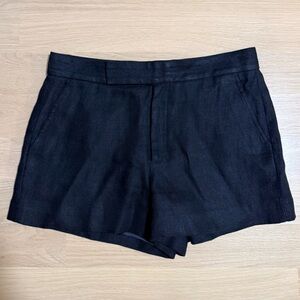RALPH LAUREN Women’s 100% Linen Lined Shorts 3” Black Size 6